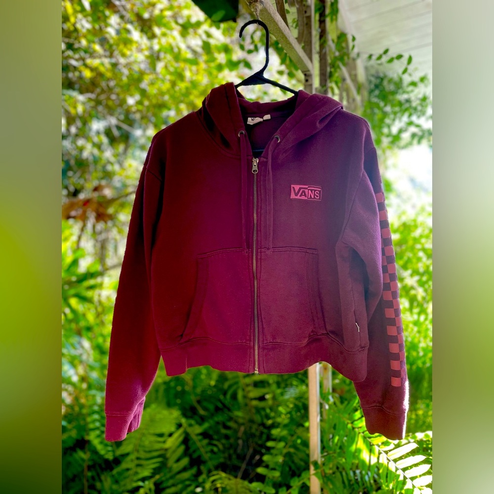 Vans zip up hoodie M